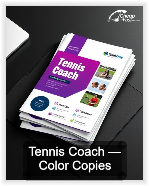 Tennis Coach business card design sample