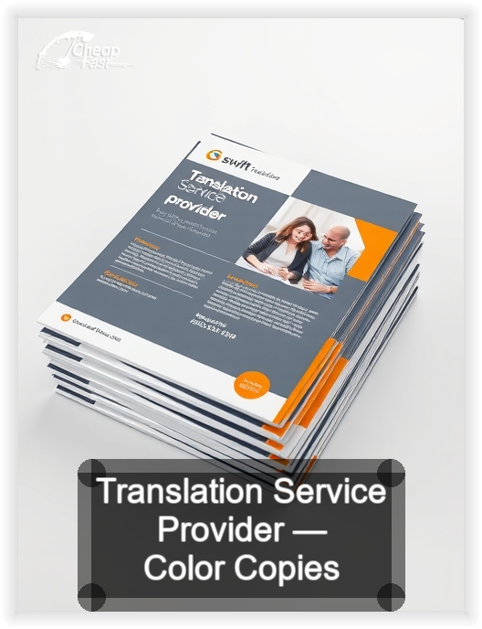 Translation Service Provider business card design sample