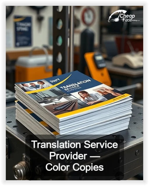 Translation Service Provider business card design sample