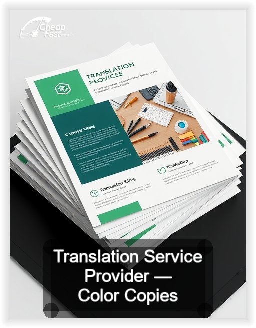 Translation Service Provider business card design sample