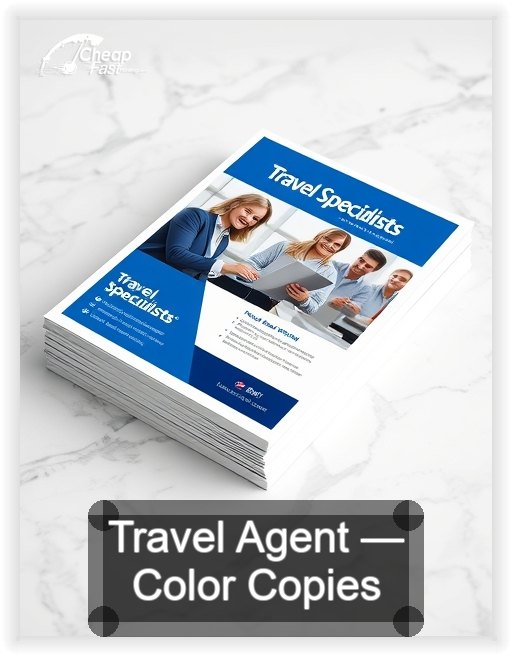 Travel Agent business card design sample