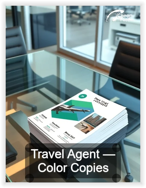 Travel Agent business card design sample