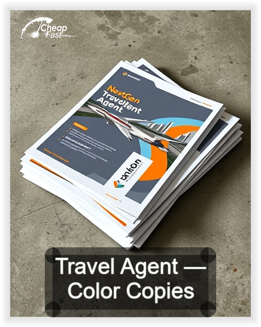 Travel Agent business card design sample
