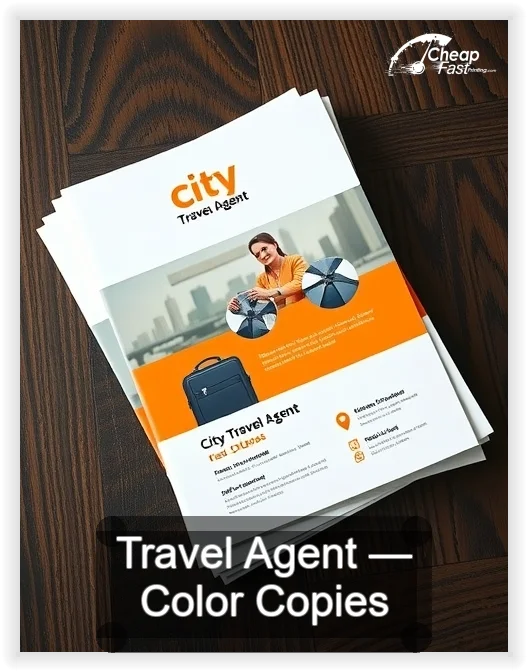Travel Agent business card design sample