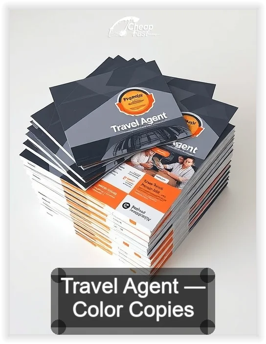 Travel Agent business card design sample
