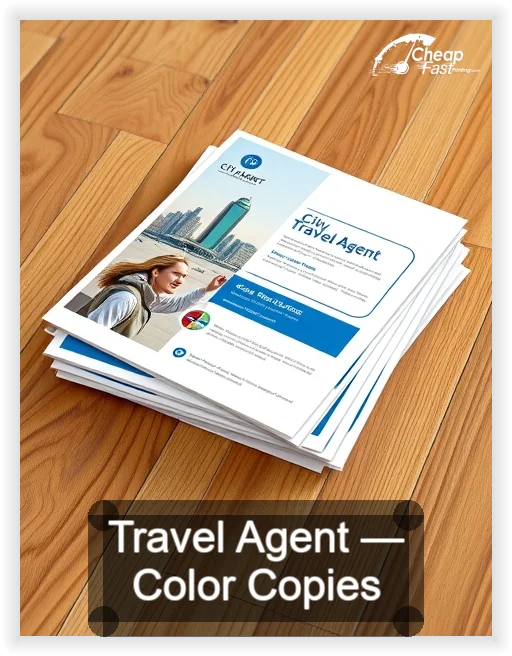 Travel Agent business card design sample
