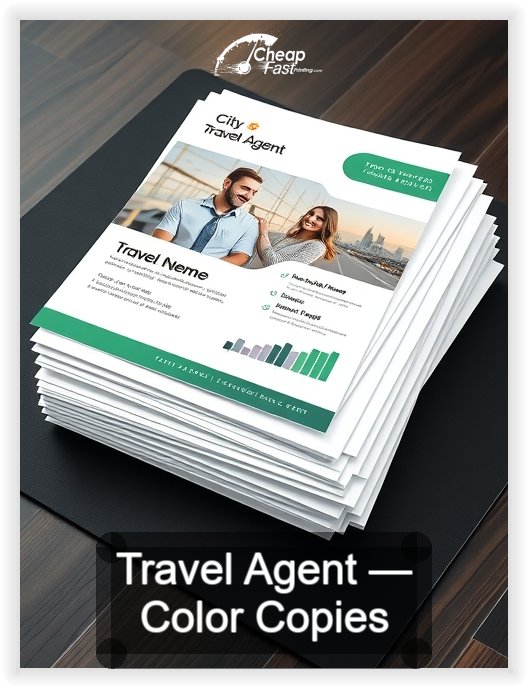 Travel Agent business card design sample