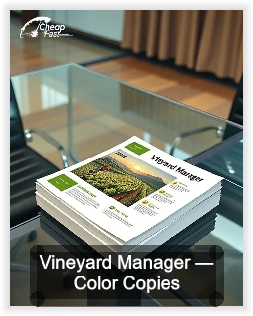 Vineyard Manager business card design sample