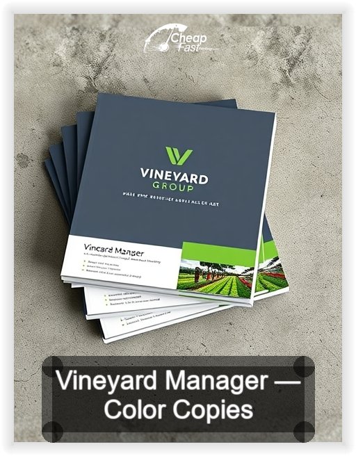 Vineyard Manager business card design sample
