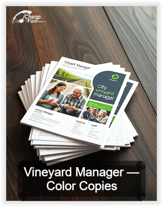 Vineyard Manager business card design sample