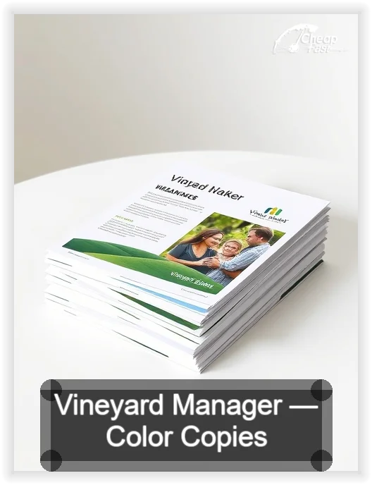 Vineyard Manager business card design sample