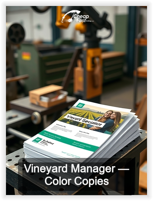 Vineyard Manager business card design sample