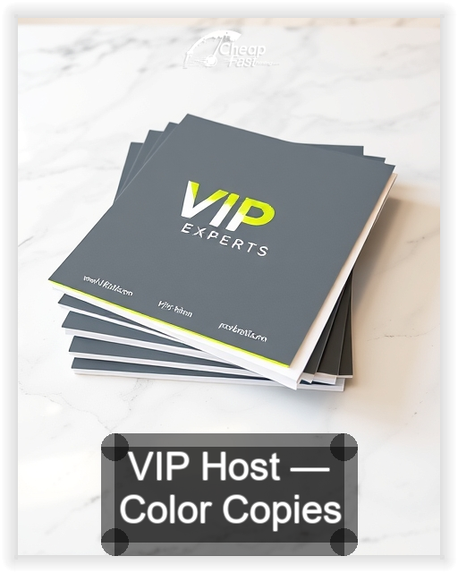 Vip Host business card design sample