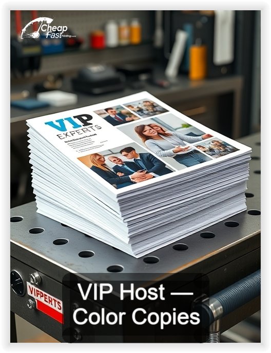 Vip Host business card design sample