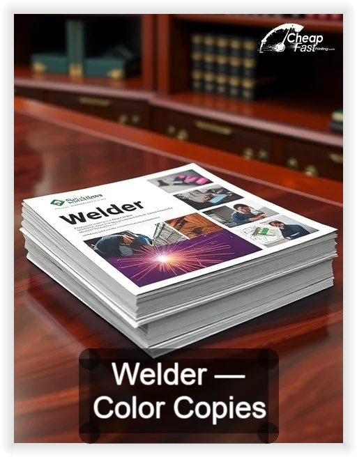 Welder business card design sample
