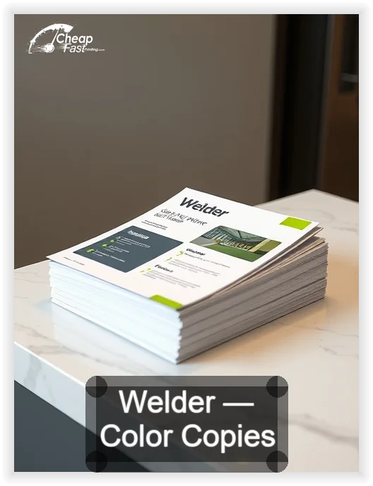 Welder business card design sample