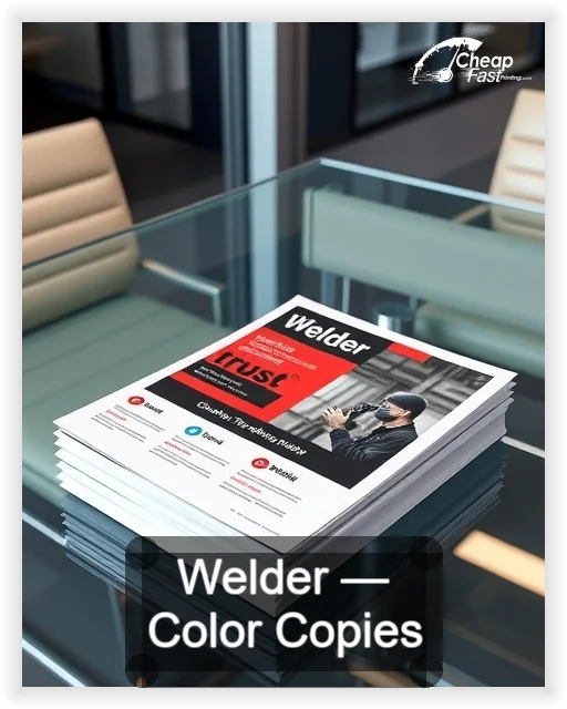 Welder business card design sample
