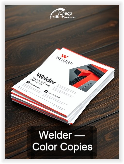 Welder business card design sample