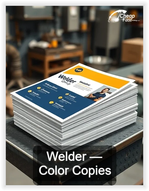 Welder business card design sample