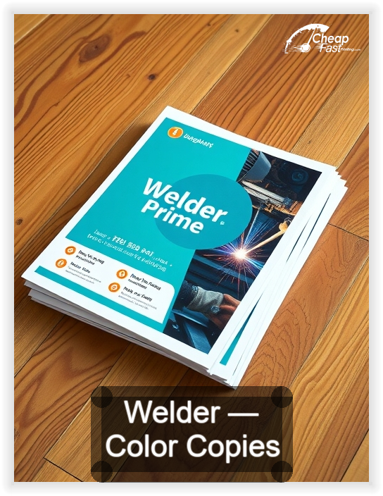 Welder business card design sample
