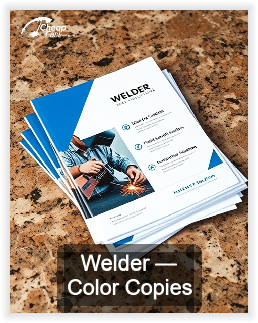 Welder business card design sample