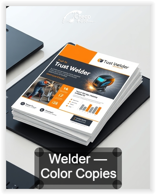 Welder business card design sample