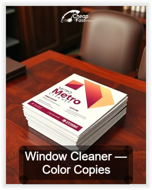 Window Cleaner business card design sample