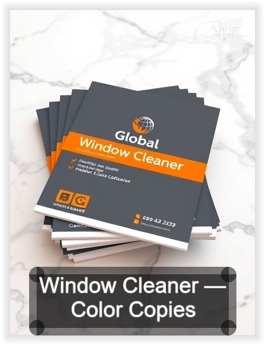 Window Cleaner business card design sample