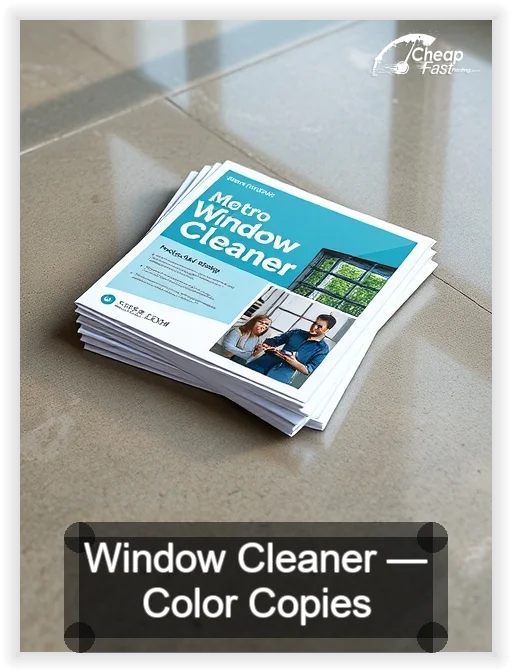 Window Cleaner business card design sample