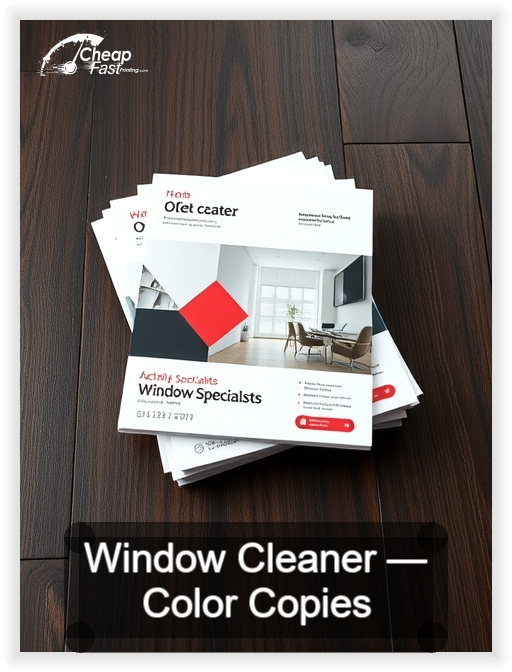 Window Cleaner business card design sample