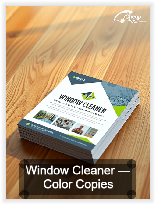 Window Cleaner business card design sample