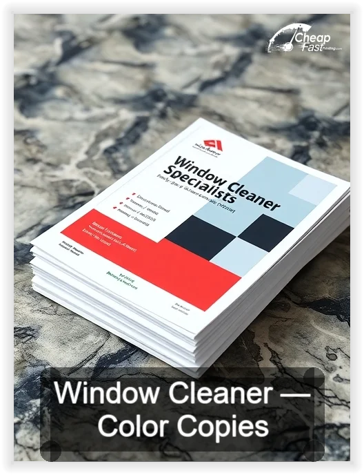 Window Cleaner business card design sample
