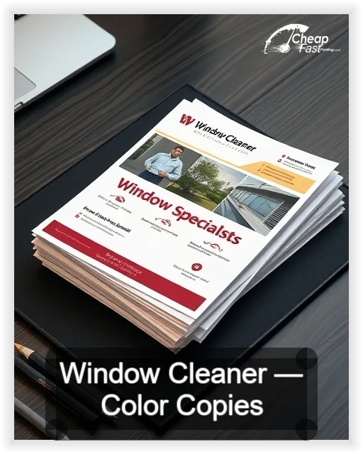 Window Cleaner business card design sample