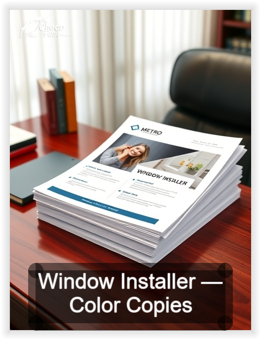 Window Installer business card design sample