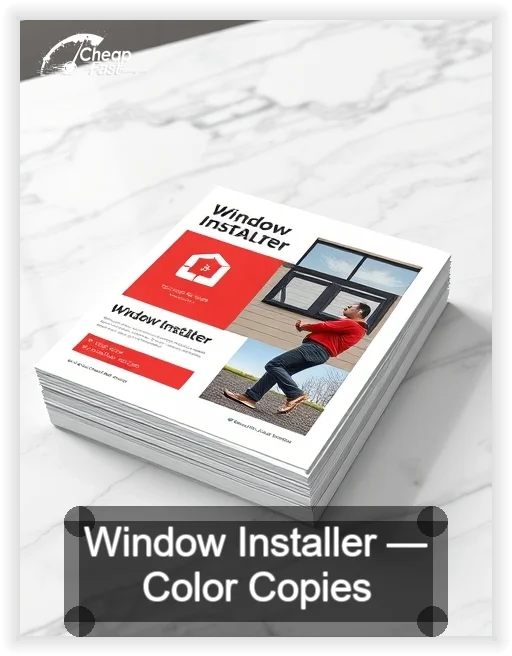 Window Installer business card design sample