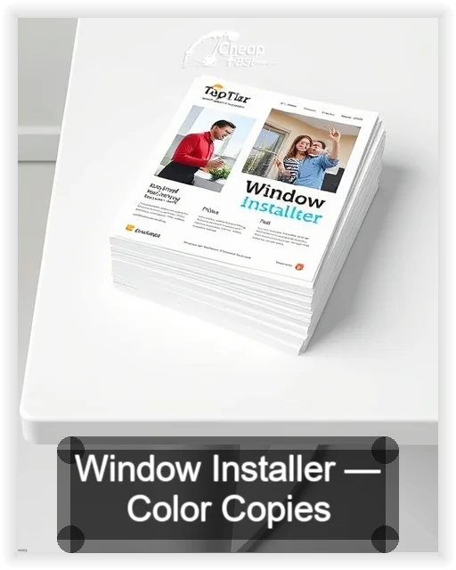 Window Installer business card design sample