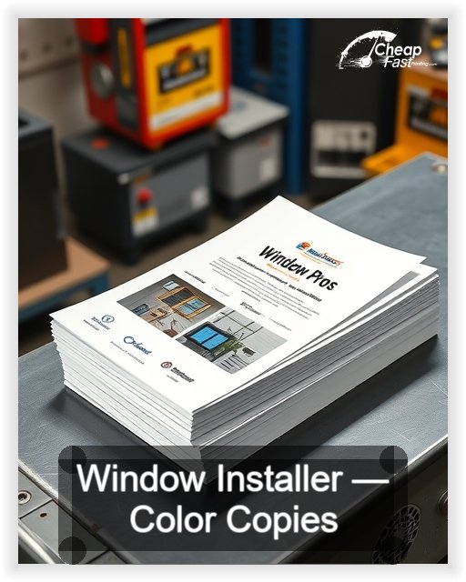 Window Installer business card design sample