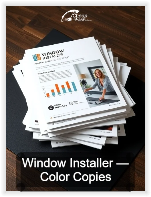 Window Installer business card design sample