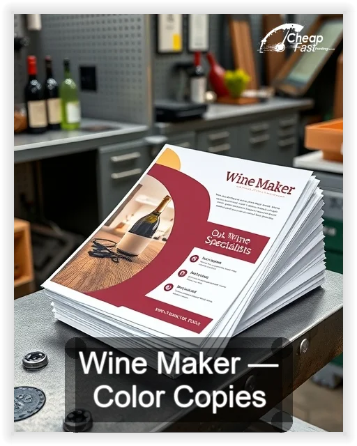 Wine Maker business card design sample