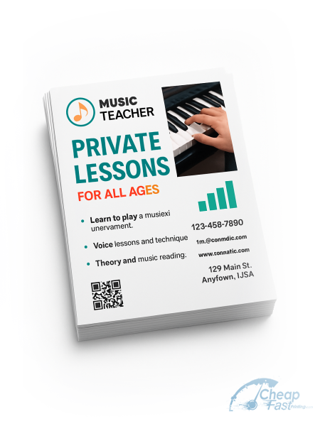 100 Music Teacher Private Color Copies