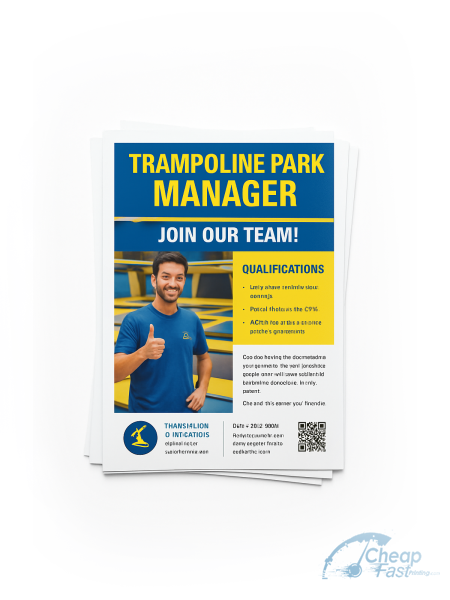 500 Trampoline Park Manager Color Copies