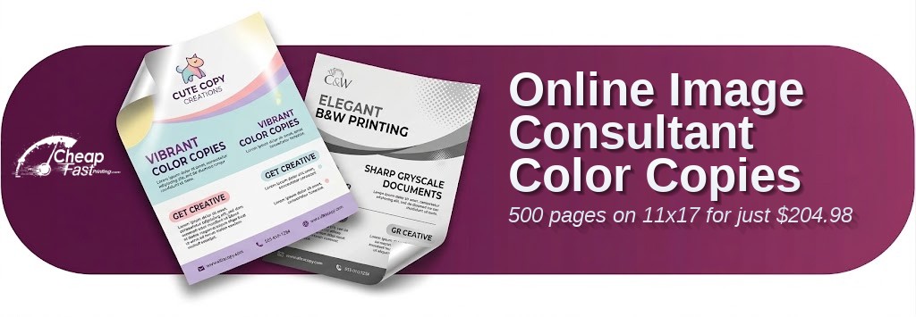 500 Online 11x17 80lb Text Image Consultant Color Copies
