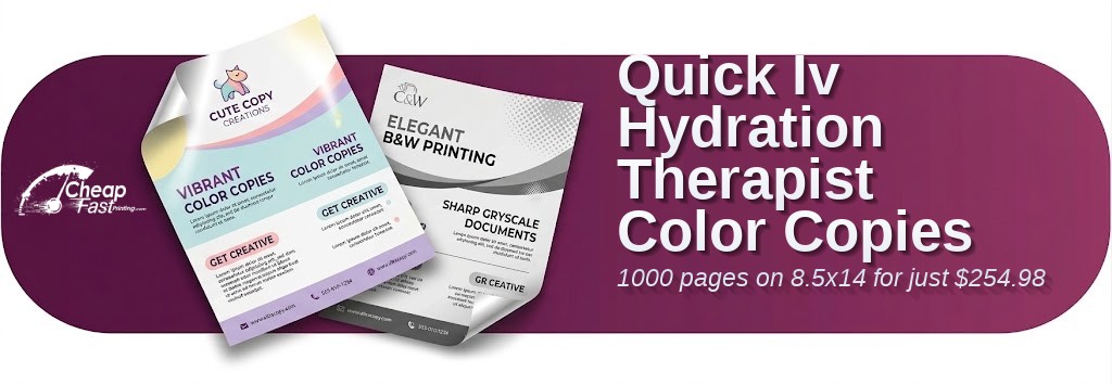 1000 Quick 8.5x14 28lb Bond Iv Hydration Therapist Color Copies