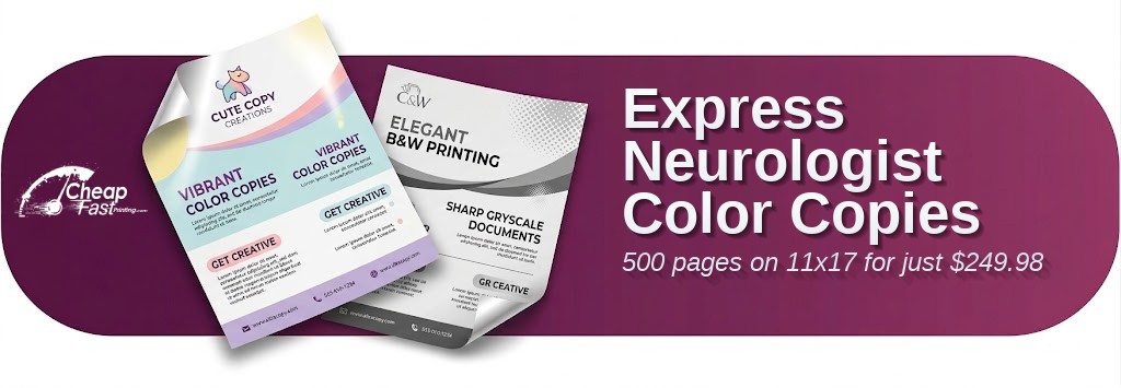 500 Express 11x17 100lb Cover Neurologist Color Copies