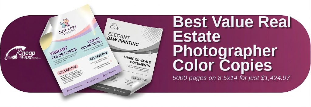 5000 Best Value 8.5x14 70lb Text Real Estate Photographer Color Copies
