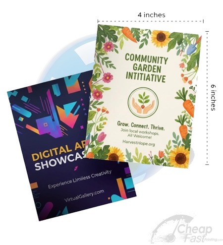 Cheap flyers printing on 4x6 paper stock
