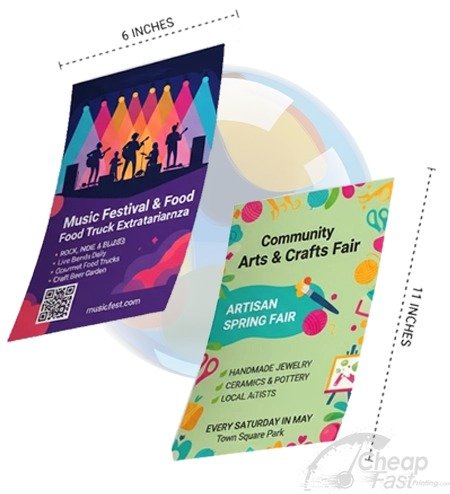 Cheap Flyers Print 6x11 Product Sheet