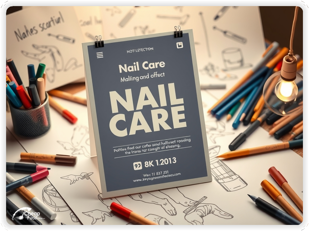 Creative Nail Care Brochure Print