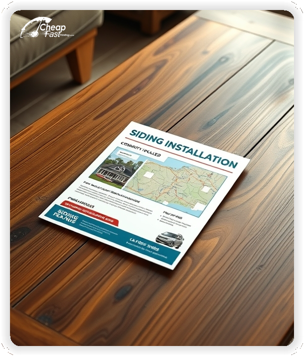 Affordable Siding Installation Advertisement Print