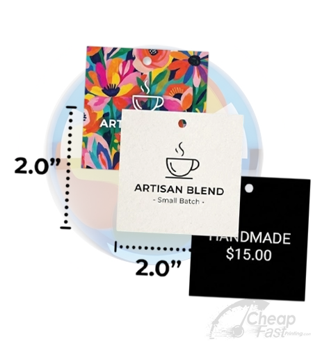 2x2 Square Custom Retail Product Labeling